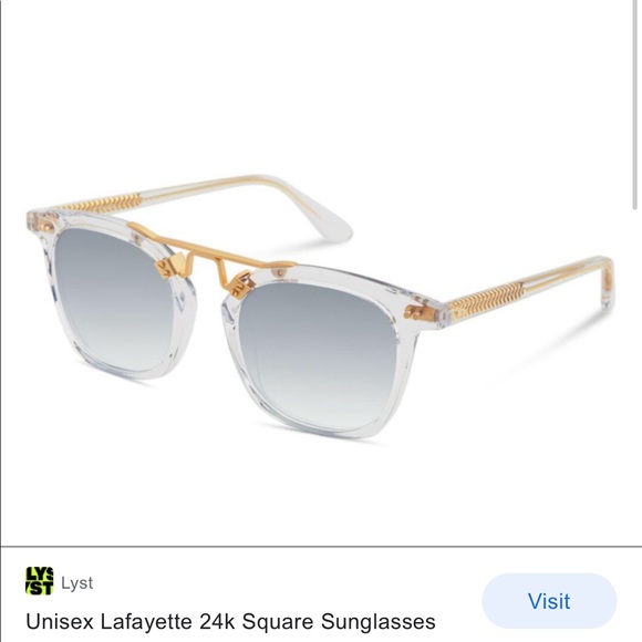 KREWE Accessories Krewe Lafayette Crystal 24k Sunglasses Poshmark